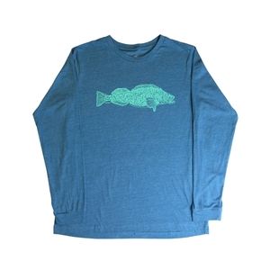 "LING COD" LONG SLEEVE T-SHIRT IN TEAL